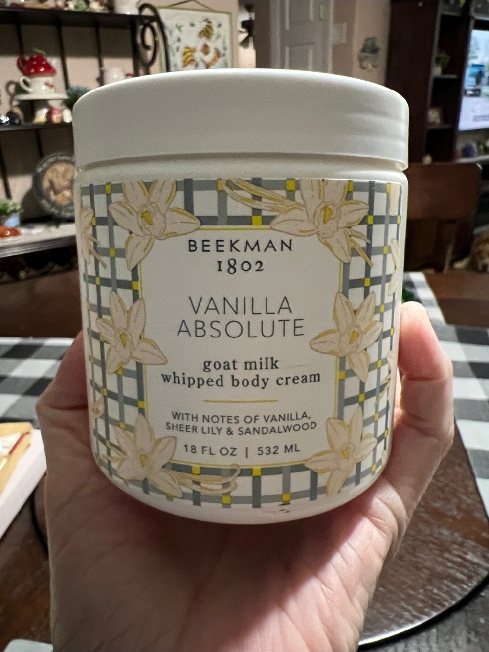 New BEEKMAN White Ceramic Jar Candle with Subtle Pattern - Home Accents